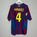 2005/06 BARCELONA MARQUEZ #4 HOME SHIRT (L) NIKE