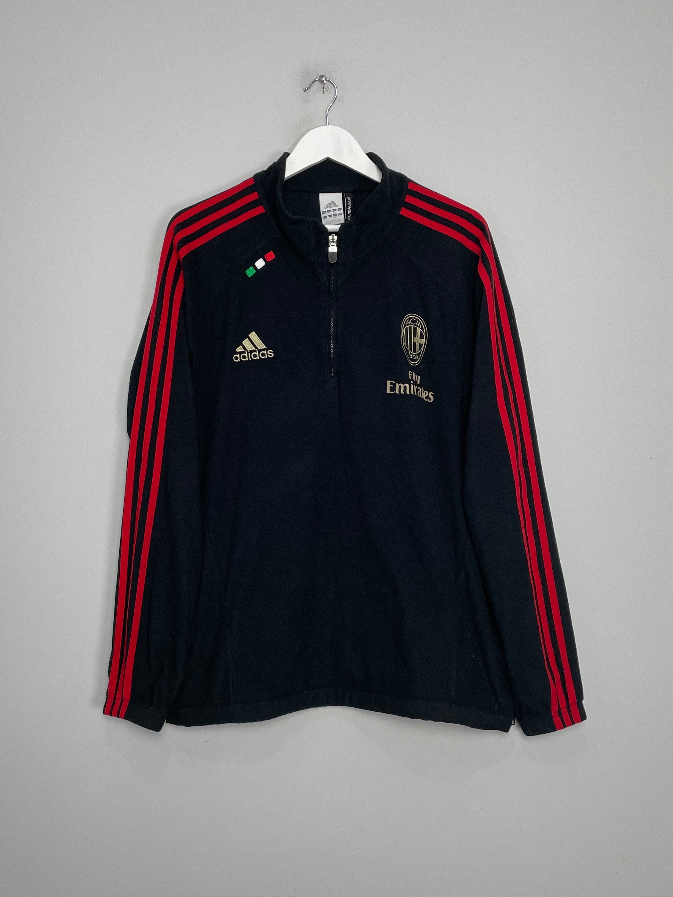 2011/12 AC MILAN 1/4 ZIP FLEECE (L) ADIDAS