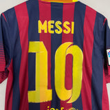 2013/14 BARCELONA MESSI #10 HOME SHIRT (M) NIKE