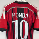 2014/15 AC MILAN HONDA #10 HOME SHIRT (M) ADIDAS