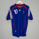 2006/07 FRANCE ZIDANE #10 HOME SHIRT (L) ADIDAS