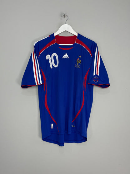 2006/07 FRANCE ZIDANE #10 HOME SHIRT (L) ADIDAS