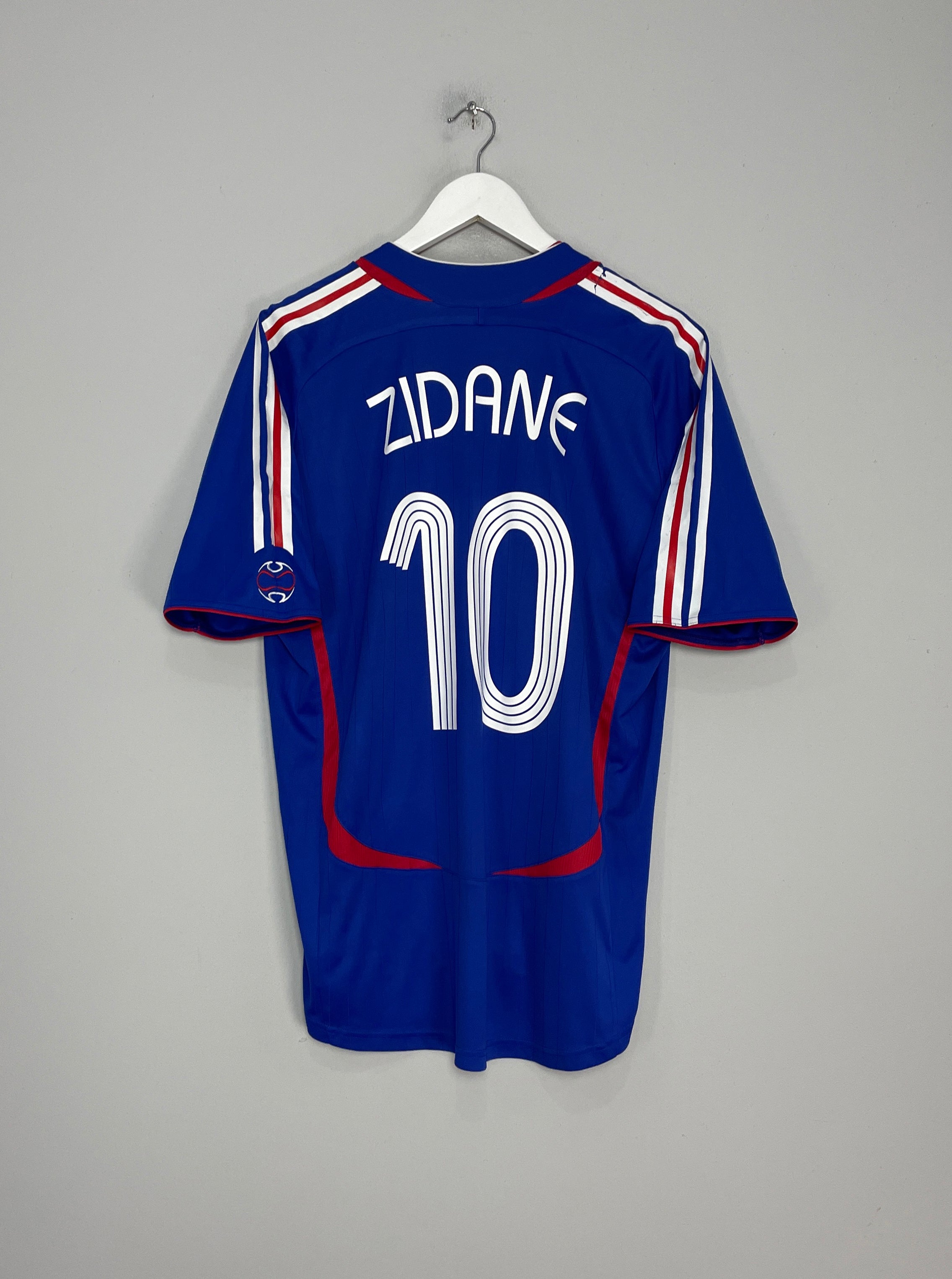 2006/07 FRANCE ZIDANE #10 HOME SHIRT (L) ADIDAS