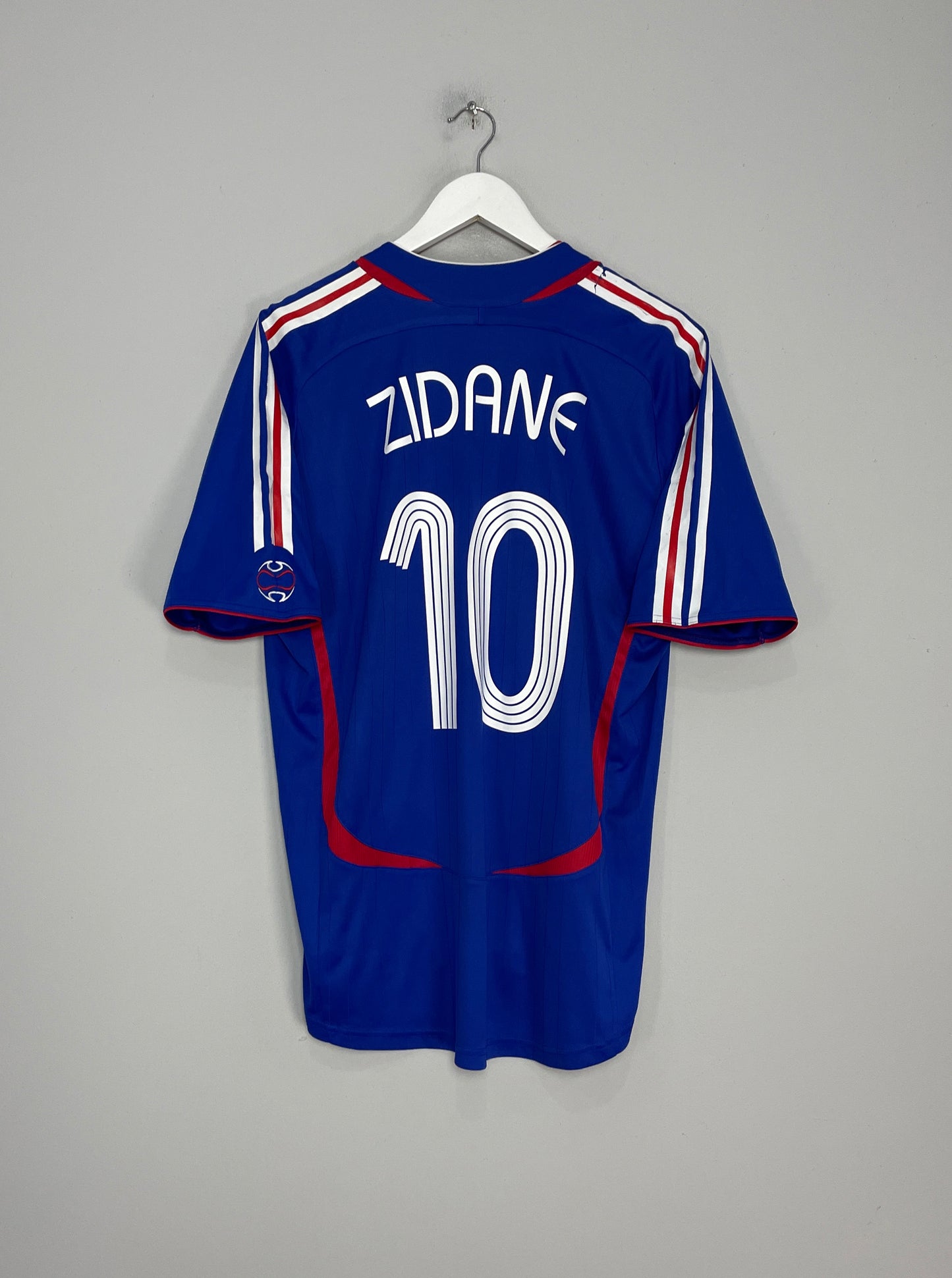 2006/07 FRANCE ZIDANE #10 HOME SHIRT (L) ADIDAS