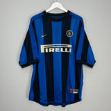 1999/00 INTER MILAN RONALDO #9 HOME SHIRT (XL) NIKE