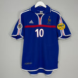 2000/02 FRANCE ZIDANE #10 HOME SHIRT (M) ADIDAS