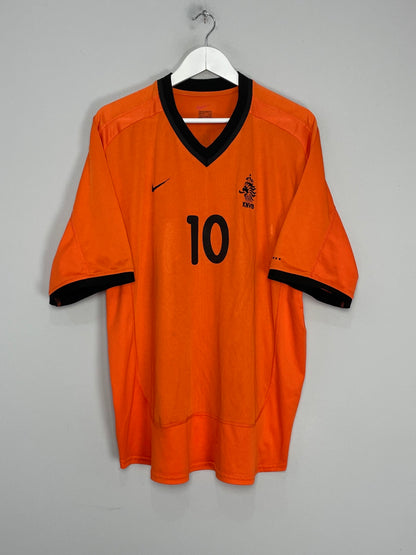 2000/02 NETHERLANDS BERGKAMP #10 HOME SHIRT (XXL) NIKE