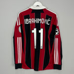 2012/13 AC MILAN IBRAHIMOVIC #11 L/S C/L HOME SHIRT (M) ADIDAS