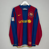 2006/07 BARCELONA RONALDINHO #10 L/S HOME SHIRT (L) NIKE