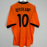 2000/02 NETHERLANDS BERGKAMP #10 HOME SHIRT (XXL) NIKE