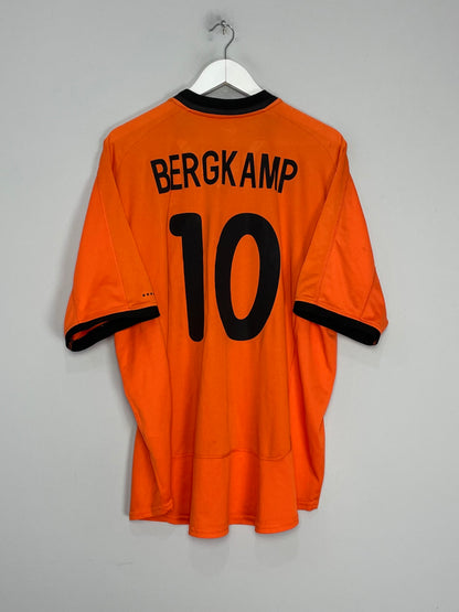 2000/02 NETHERLANDS BERGKAMP #10 HOME SHIRT (XXL) NIKE