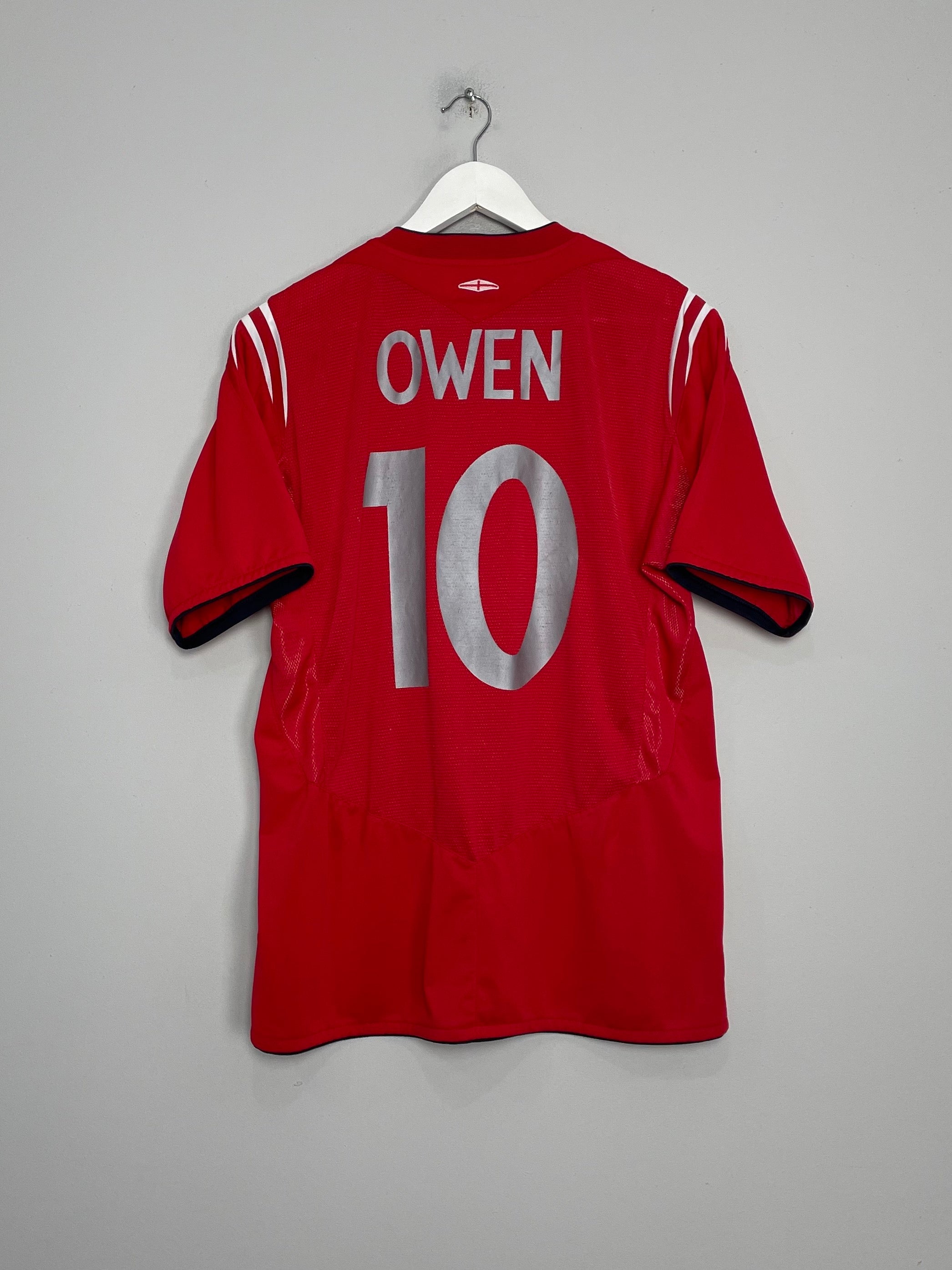 2004/06 ENGLAND OWEN #10 AWAY SHIRT (L) UMBRO