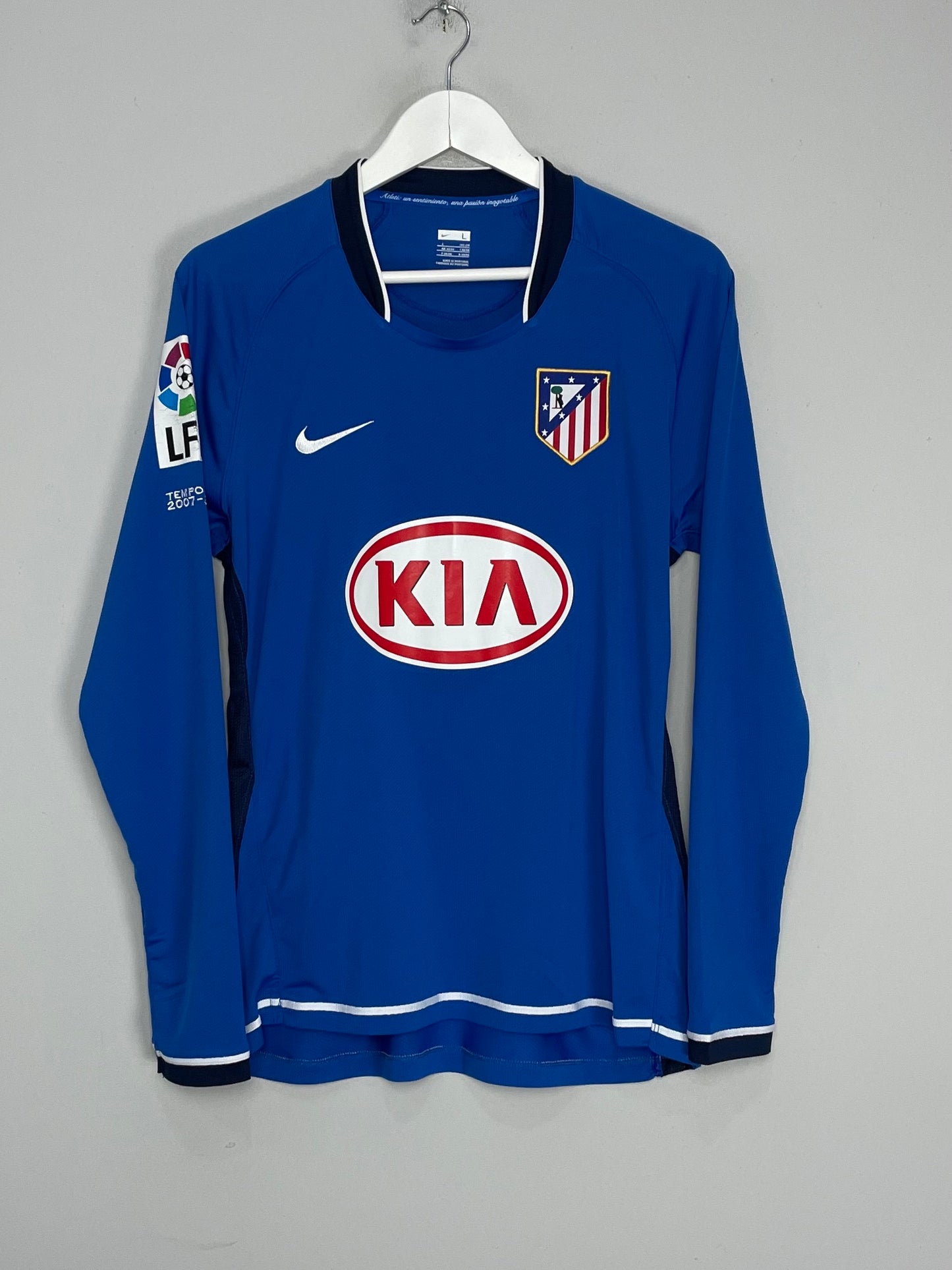 2007/08 ATLETICO MADRID LUIS GARCIA #9 L/S AWAY SHIRT (L) NIKE