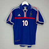 2000/02 FRANCE ZIDANE #10 HOME SHIRT (S) ADIDAS