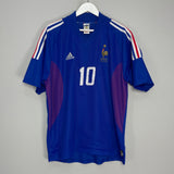 2002/04 FRANCE ZIDANE #10 HOME SHIRT (L) ADIDAS