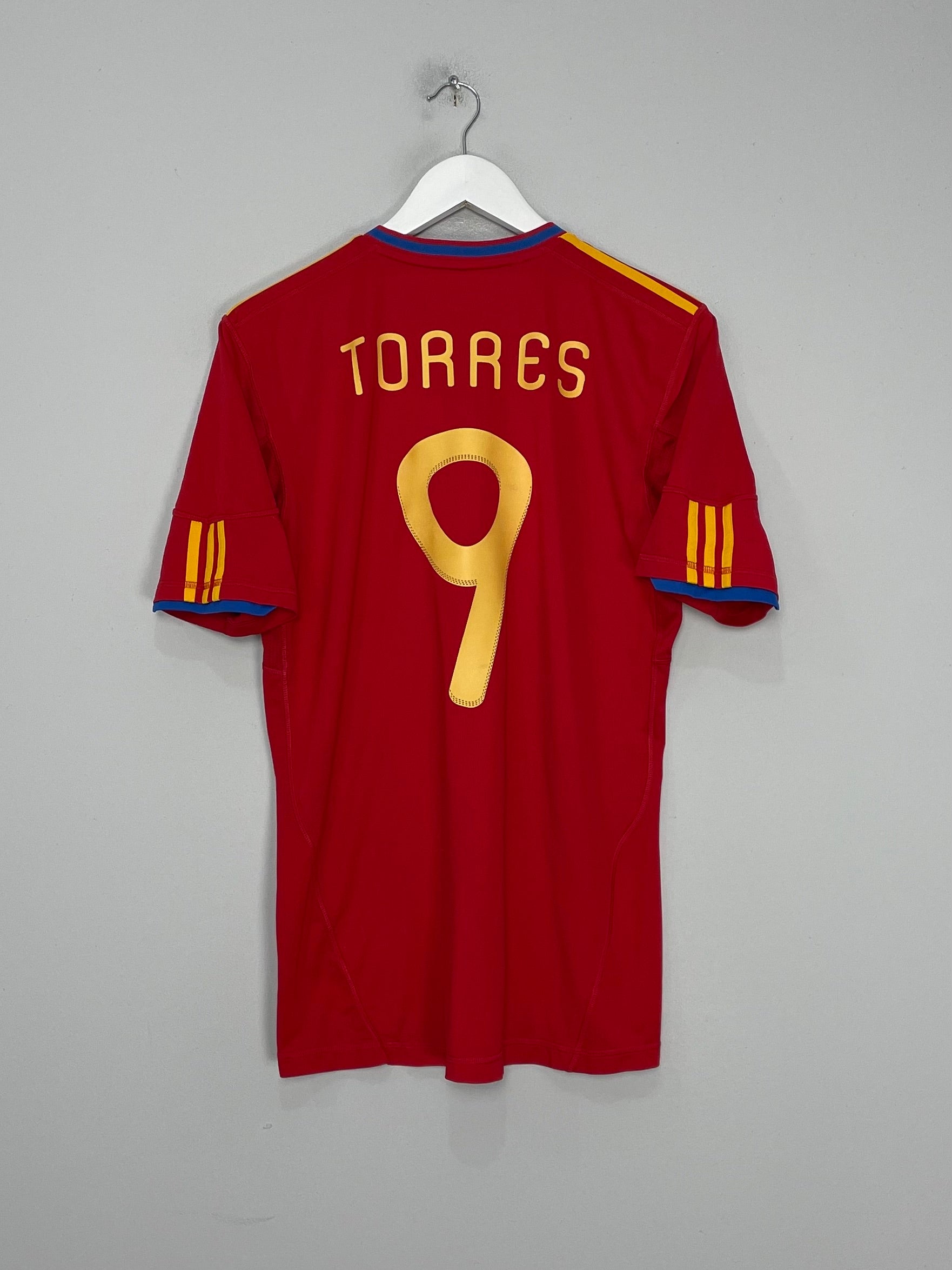 2009/10 SPAIN TORRES #9 HOME SHIRT (M) ADIDAS