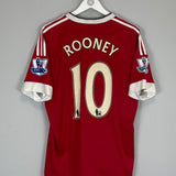 2015/16 MANCHESTER UNITED ROONEY #10 HOME SHIRT (L) ADIDAS