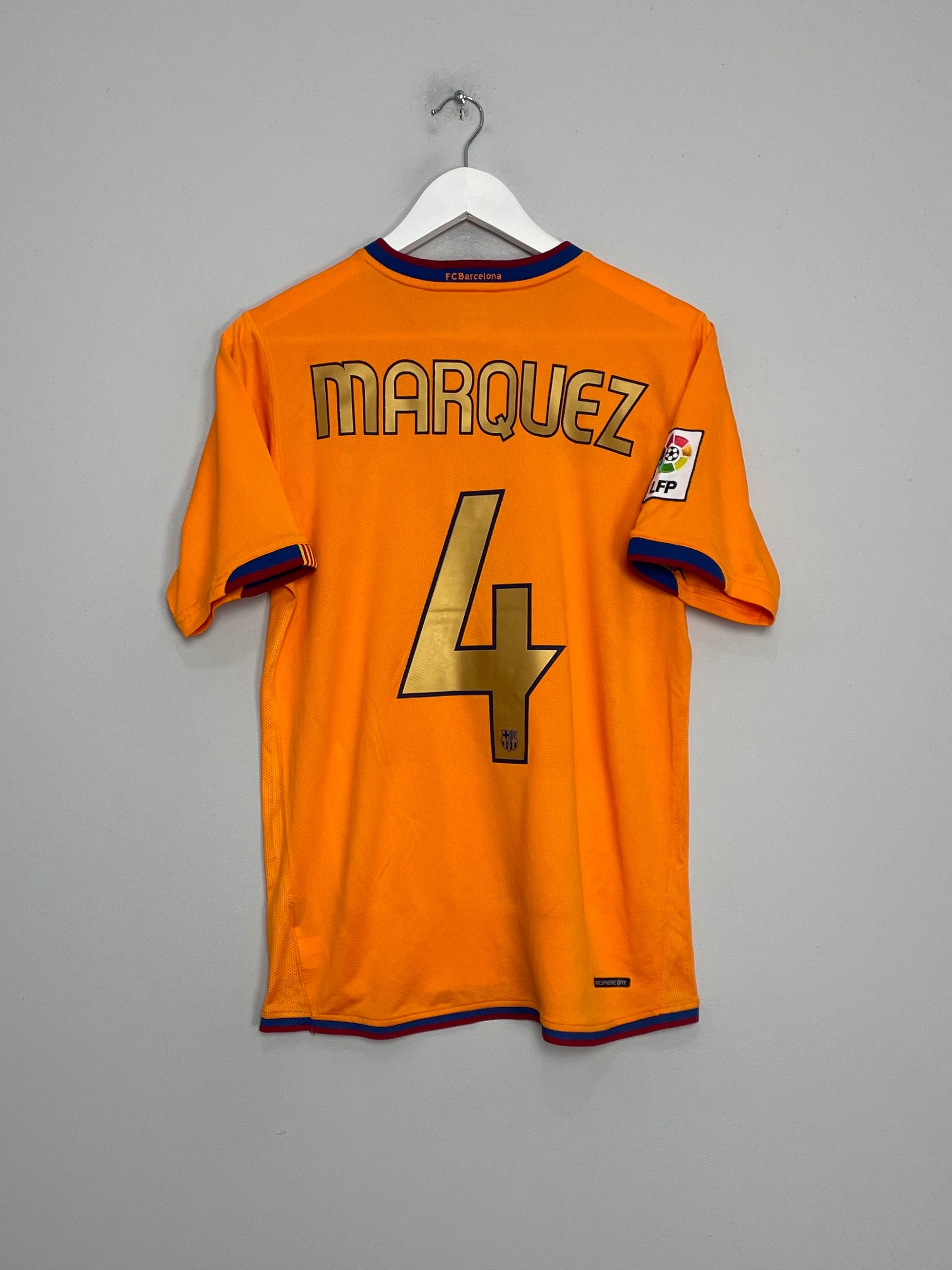 2006/08 BARCELONA R.MARQUEZ #4 *SIGNED* AWAY SHIRT (S) NIKE