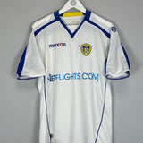 2008/09 LEEDS UNITED TRUNDLE #35 HOME SHIRT (M) MACRON