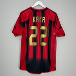 2004/05 AC MILAN KAKA #22 *PLAYER ISSUE* HOME SHIRT (L) ADIDAS