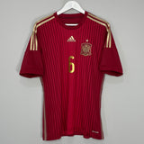 2013/15 SPAIN A.INIESTA #6 HOME SHIRT (M) ADIDAS