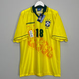 1994/96 BRAZIL RONALDINHO #18 *BNWT* HOME SHIRT (XL) UMBRO