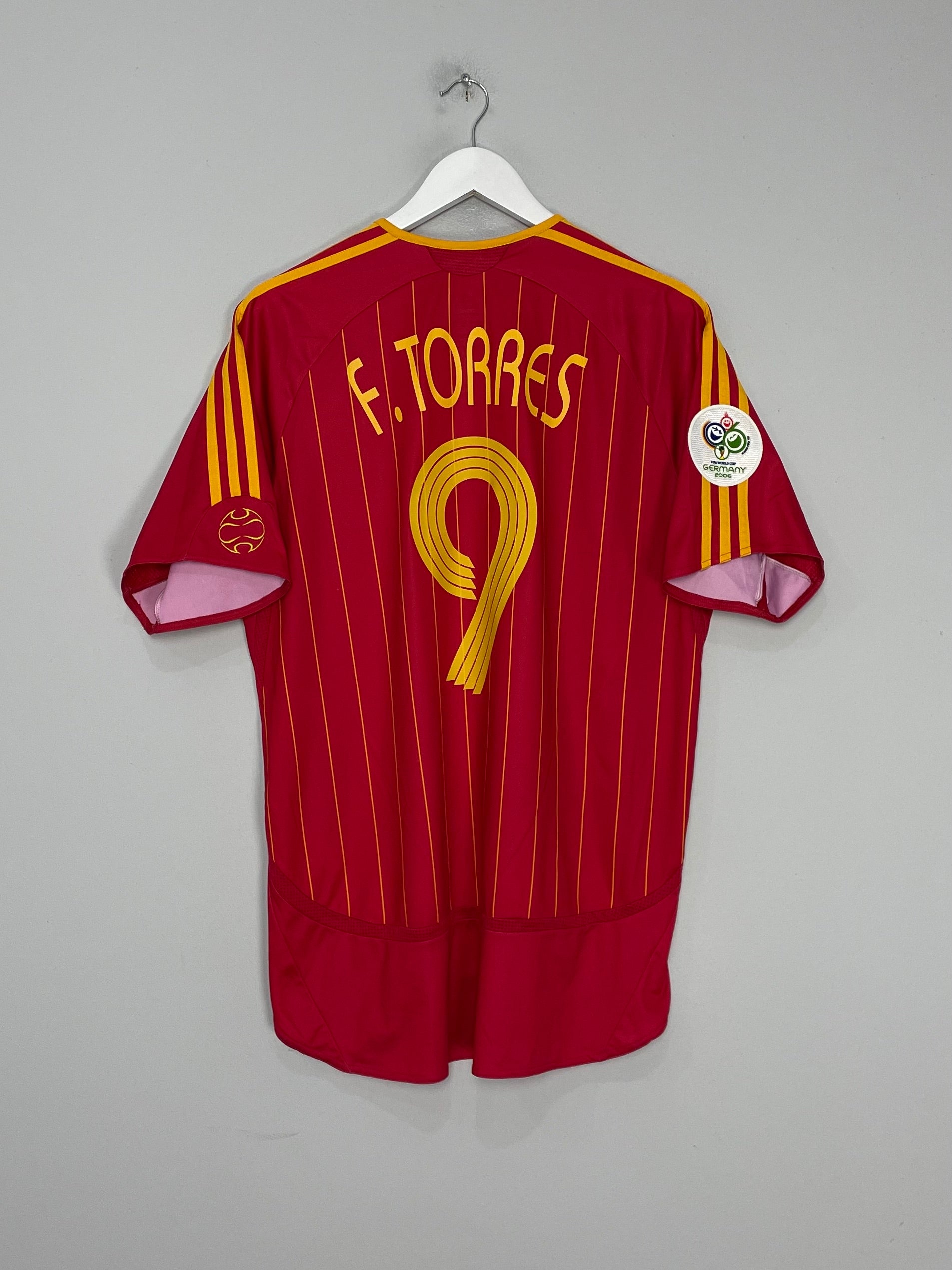 2006/08 SPAIN F.TORRES #9 HOME SHIRT (L) ADIDAS