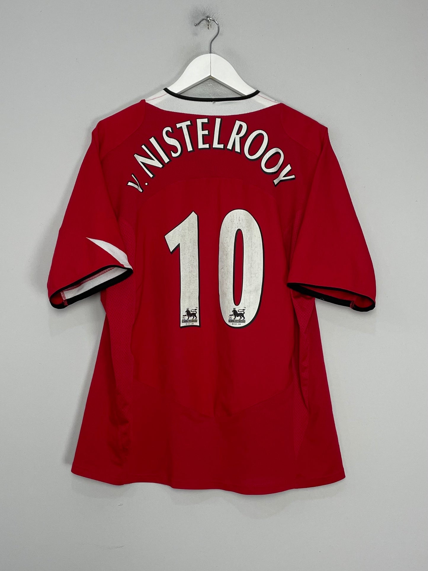 2004/06 MANCHESTER UNITED V.NIESTELROOY #10 HOME SHIRT (L) NIKE