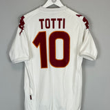 2007/08 ROMA TOTTI #10 AWAY SHIRT (XL) KAPPA