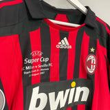 2007/08 AC MILAN RONALDO #9 *SUPER CUP* HOME SHIRT (XL) ADIDAS