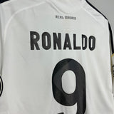 2009/10 REAL MADRID RONALDO #9 HOME SHIRT (L) ADIDAS