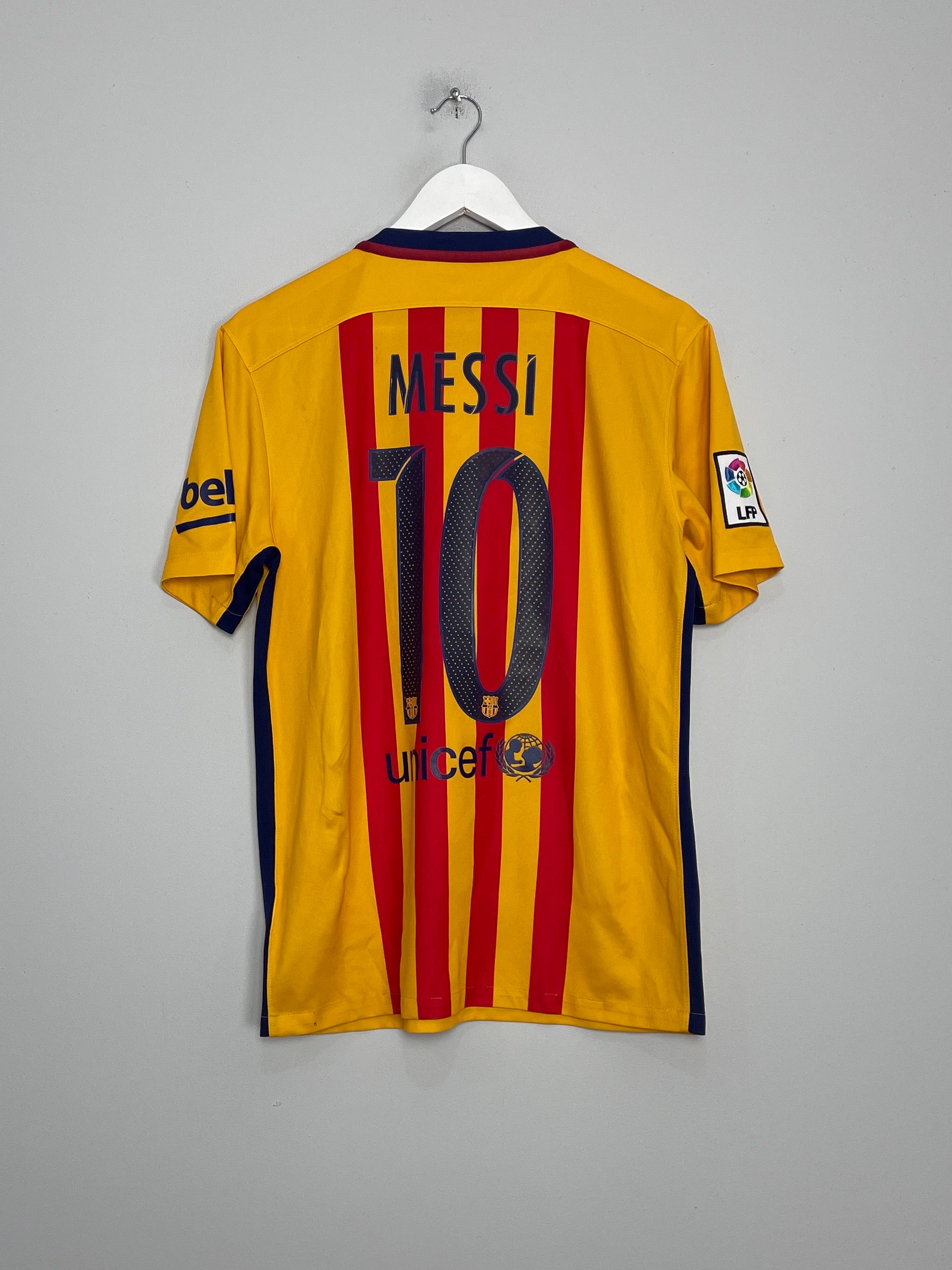 2015/16 BARCELONA MESSI #10 AWAY SHIRT (M) NIKE