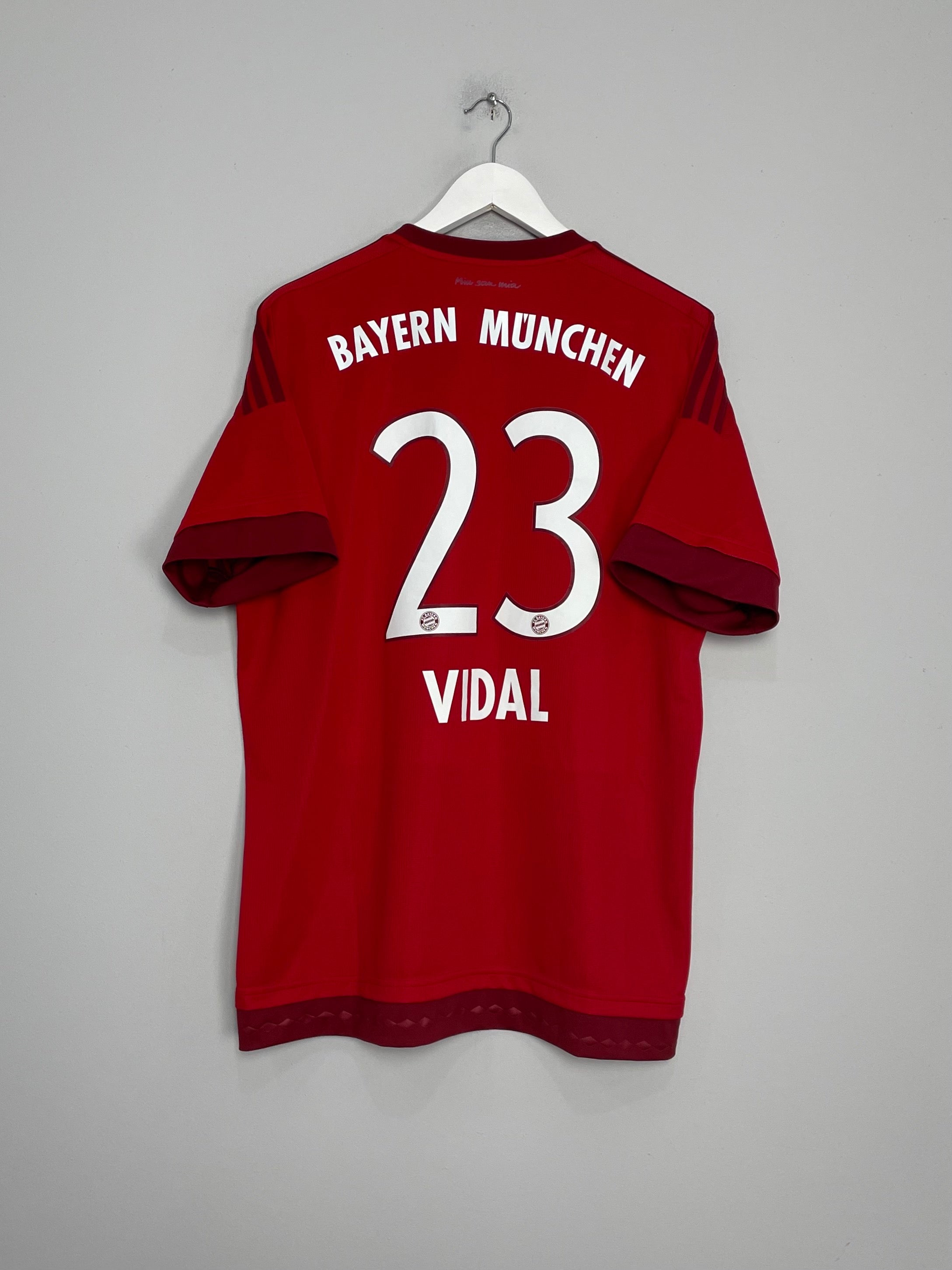 2015/16 BAYERN MUNICH VIDAL #23 HOME SHIRT (XL) ADIDAS