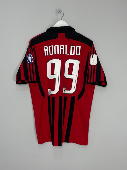 2007/08 AC MILAN RONALDO #99 HOME SHIRT (L) ADIDAS