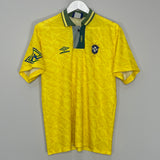 1991/93 BRAZIL HOME SHIRT (M) UMBRO