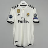 2018/19 REAL MADRID BENZEMA #9 AUTHENTIC HOME SHIRT (L) ADIDAS