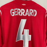 2004/06 ENGLAND GERRARD #4 AWAY SHIRT (XXL) UMBRO