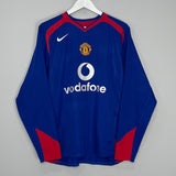 2005/06 MANCHESTER UNITED ROONEY #8 L/S AWAY SHIRT (M) NIKE