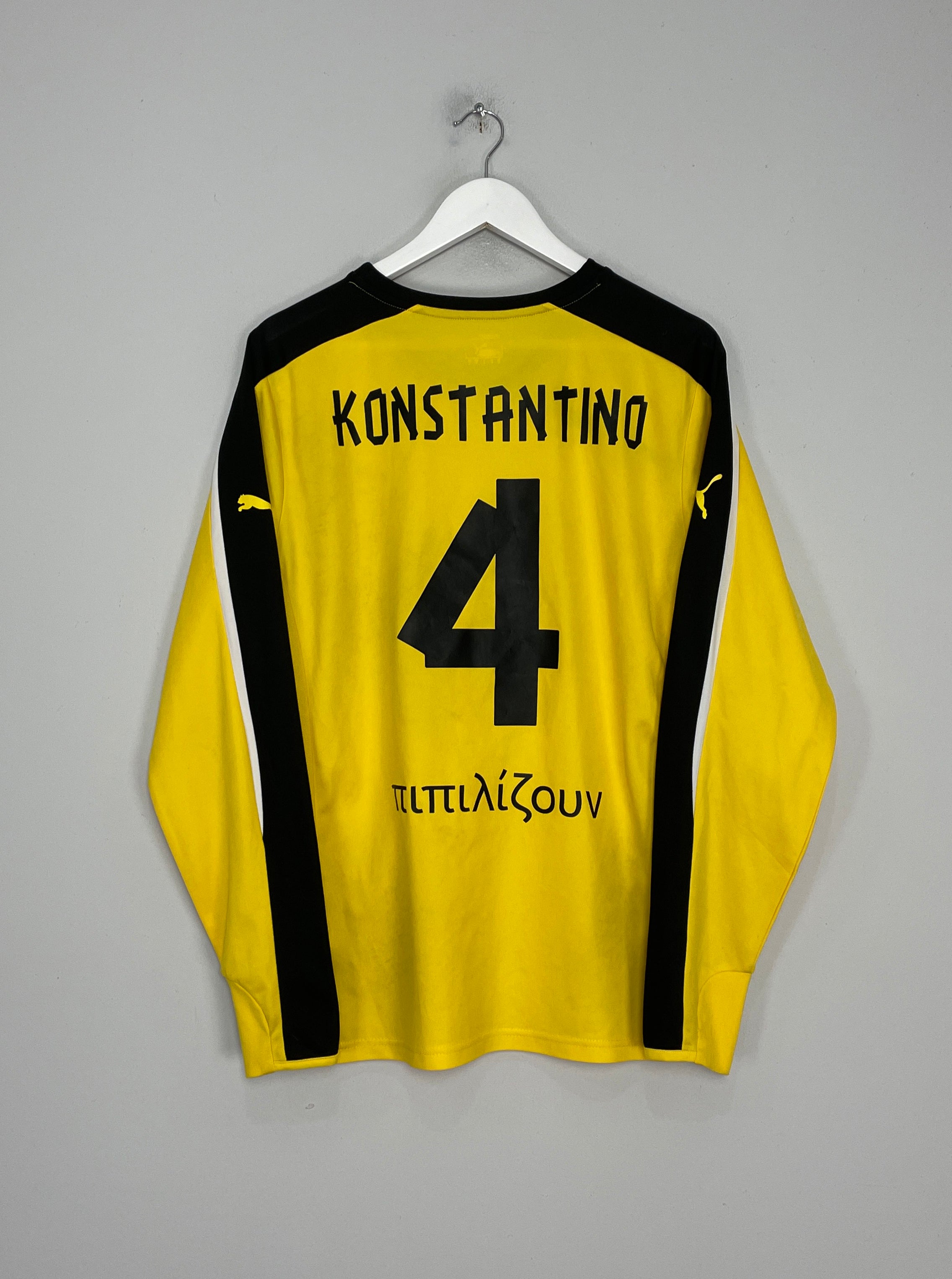 2013/14 AEK ATHENS KONSTANTINOS #4 L/S HOME SHIRT (L) PUMA