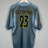 2003/04 REAL MADRID BECKHAM #23 THIRD SHIRT (XL) ADIDAS