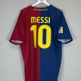 2008/09 BARCELONA MESSI #10 HOME SHIRT (XL) NIKE