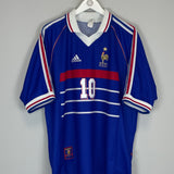 1998/00 FRANCE ZIDANE #10 HOME SHIRT (XL) ADIDAS