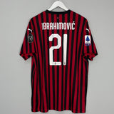 2019/20 AC MILAN IBRAHIMOVIC #21 HOME SHIRT (XL) PUMA