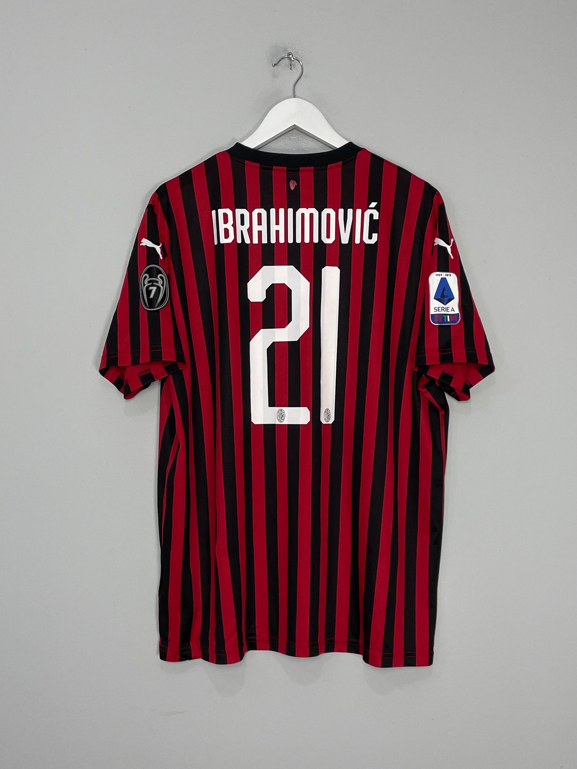 2019/20 AC MILAN IBRAHIMOVIC #21 HOME SHIRT (XL) PUMA