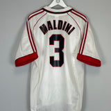 1998/99 AC MILAN MALDINI #3 AWAY SHIRT (L) ADIDAS