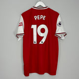 2019/20 ARSENAL PEPE #19 HOME SHIRT (XL) ADIDAS