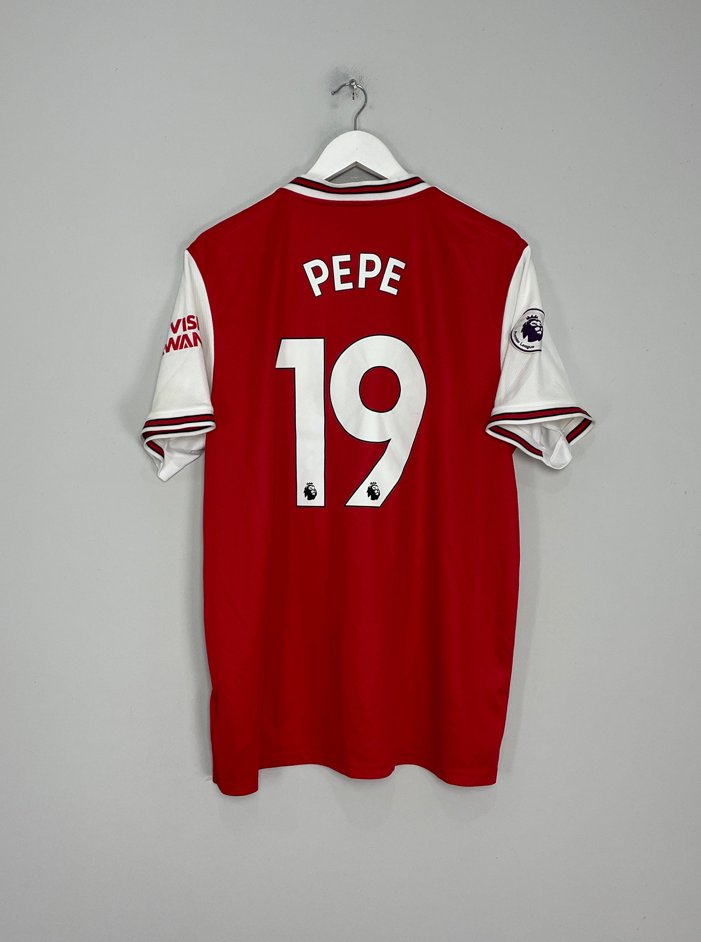 2019/20 ARSENAL PEPE #19 HOME SHIRT (XL) ADIDAS