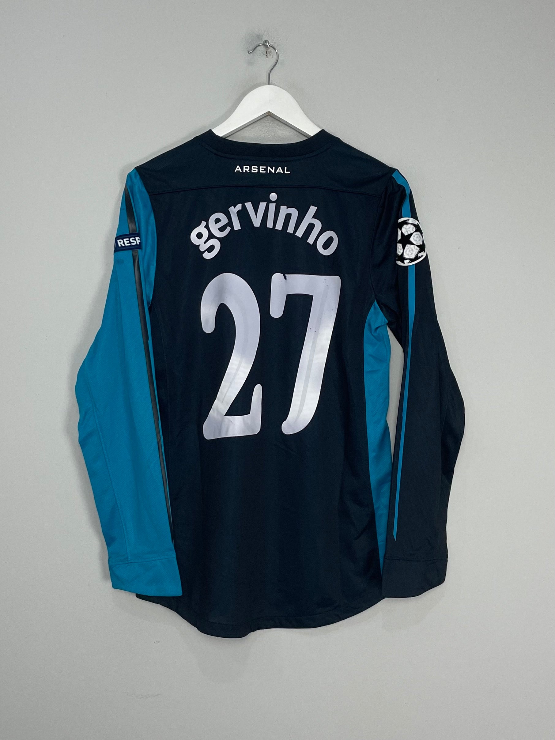 2011/12 ARSENAL GERVINHO #27 *PLAYER ISSUE* C/L L/S AWAY SHIRT (M) NIKE