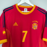 2002/04 SPAIN RAUL #7 HOME SHIRT (M) ADIDAS