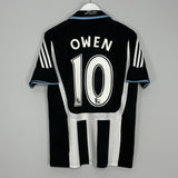 2007/08 NEWCASTLE UNITED OWEN #10 HOME SHIRT (M) ADIDAS